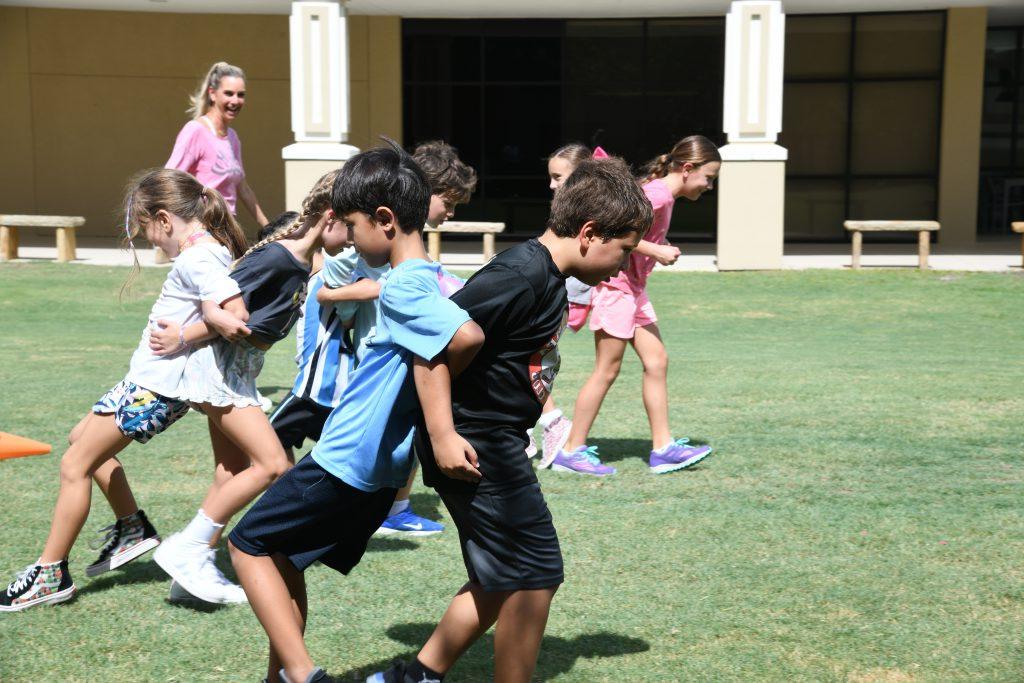 Kids playing outside